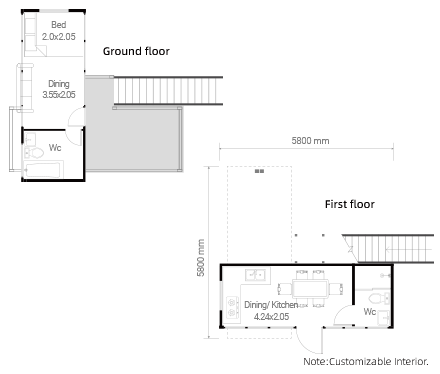 30m² Floor Plan